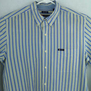 Chaps Easy Care Button Down Striped Long Sleeve